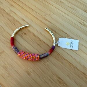 Kendra Scott Red and Purple Woven Bracelet